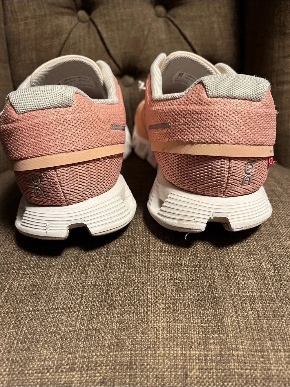 On Running Cloud 5 Women's Rose/Shell Running Sneakers size 10.5 - Picture 6 of 13